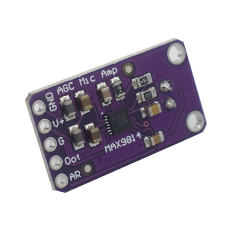 MAX9814 Microphone AGC Amplifier Board Sound sensor Module Auto Gain Control Attack for Arduino MAX4466 PCB Board Diy Kit image 6