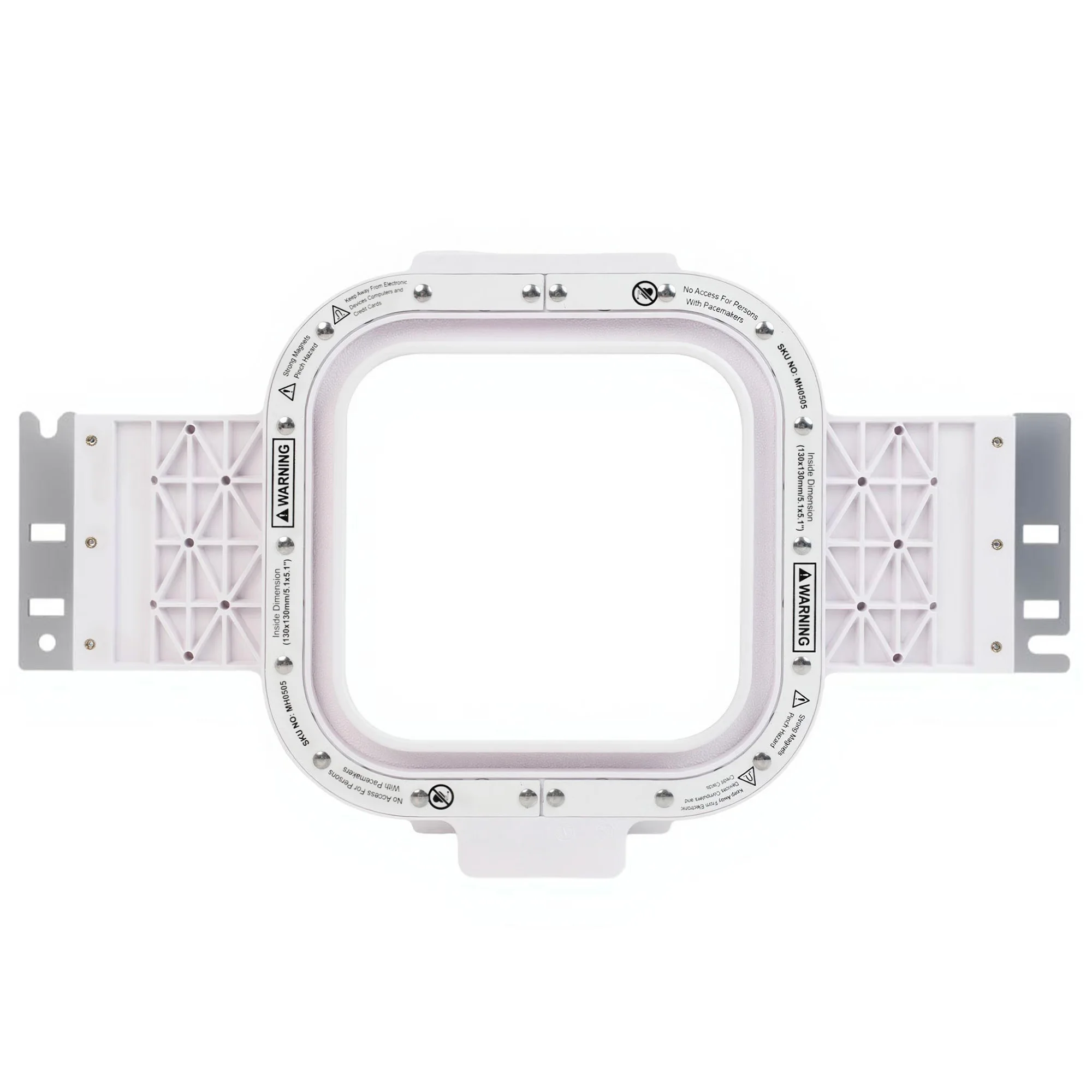 

Магнитный вышивальный станок (рамка) 5.1x5.1 (130x130 мм) для вышивальных машин BAI The Mirror/Vision/KESI 1504/1506/1508