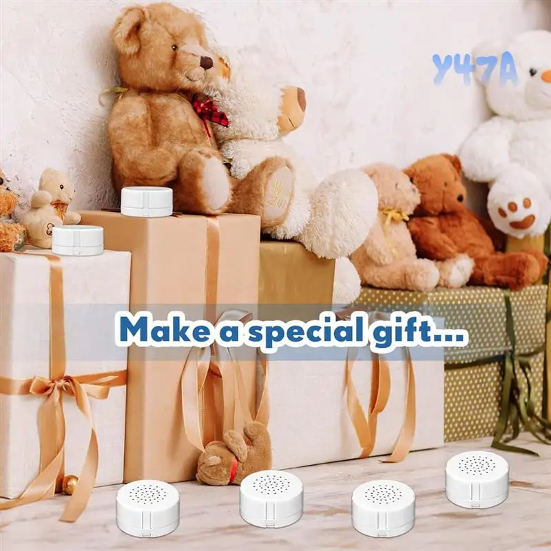 

2 шт. диктофон DIY кнопка записи голоса для мягких животных, медведей, плюшевых, игрушек-кукол для мягких игрушек-Y47A