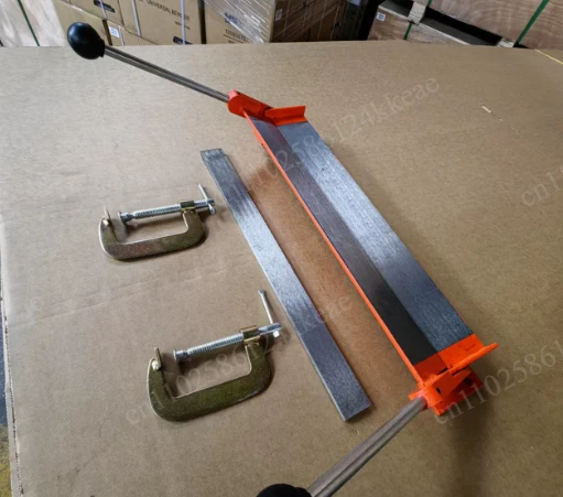 Metal Bending Brake Folding Machine 915mm Industrial Rolling, Steel Aluminum Plate Bender Tool with 2 C-Clamps