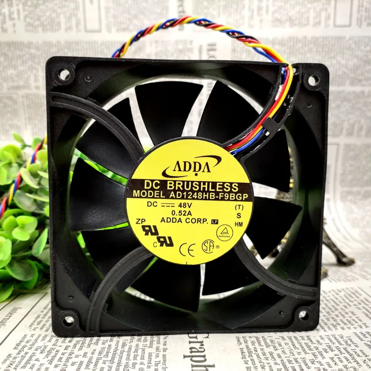 ORIGINAL AD1248HB-F9BGP 12038 DC48V 0.52A 12CM COOLING FAN