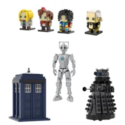 Hot Doctor Mysterious Series BUilding Blocks Sets Telephone Booth City Street View Brickheadz DIY Model For Kids Adults Gifts