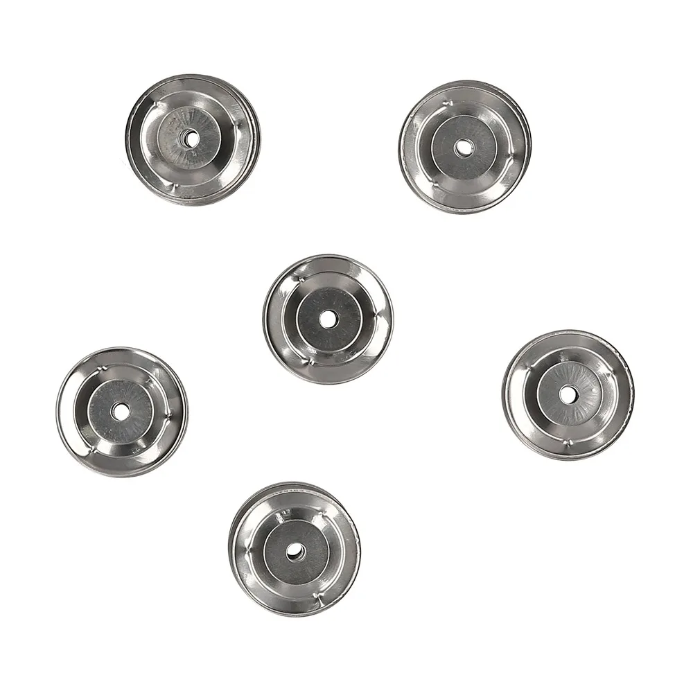 ​50pcs Stainless Steel​ Tambourine Jingle Ring​ ​Double Row ​Single Ring ​Cymbal Replacement Ring​ Ching Ring​ ​Drum Cymbal Rin