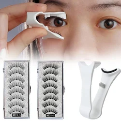 3D Natural Magnetic Eyelashes,With 5 Magnetic Lashes Shipping box Eyelashes Handmade False gift Reusable Support Drop Magne T6N2