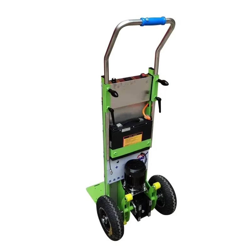 Electric Power Trolley with Sliding & Climbing Features Electric Stair Climbing Hand Truck Two-Wheel Platform