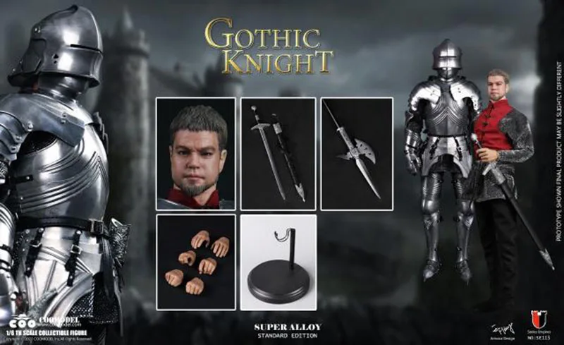 In Voorraad Coomodel SE115 SE116 1/6 Schaal Rijk Serie Super Legering Gothic Knight 12 Inch Full Set Action Figure Model speelgoed