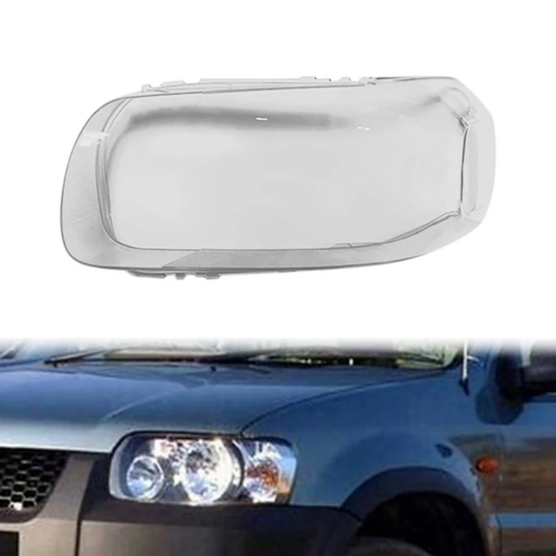 1 PCS Lamp Shade Transparent Lens Cover Headlight Cover Left For Ford Kuga 2005 2006 2007 image 2