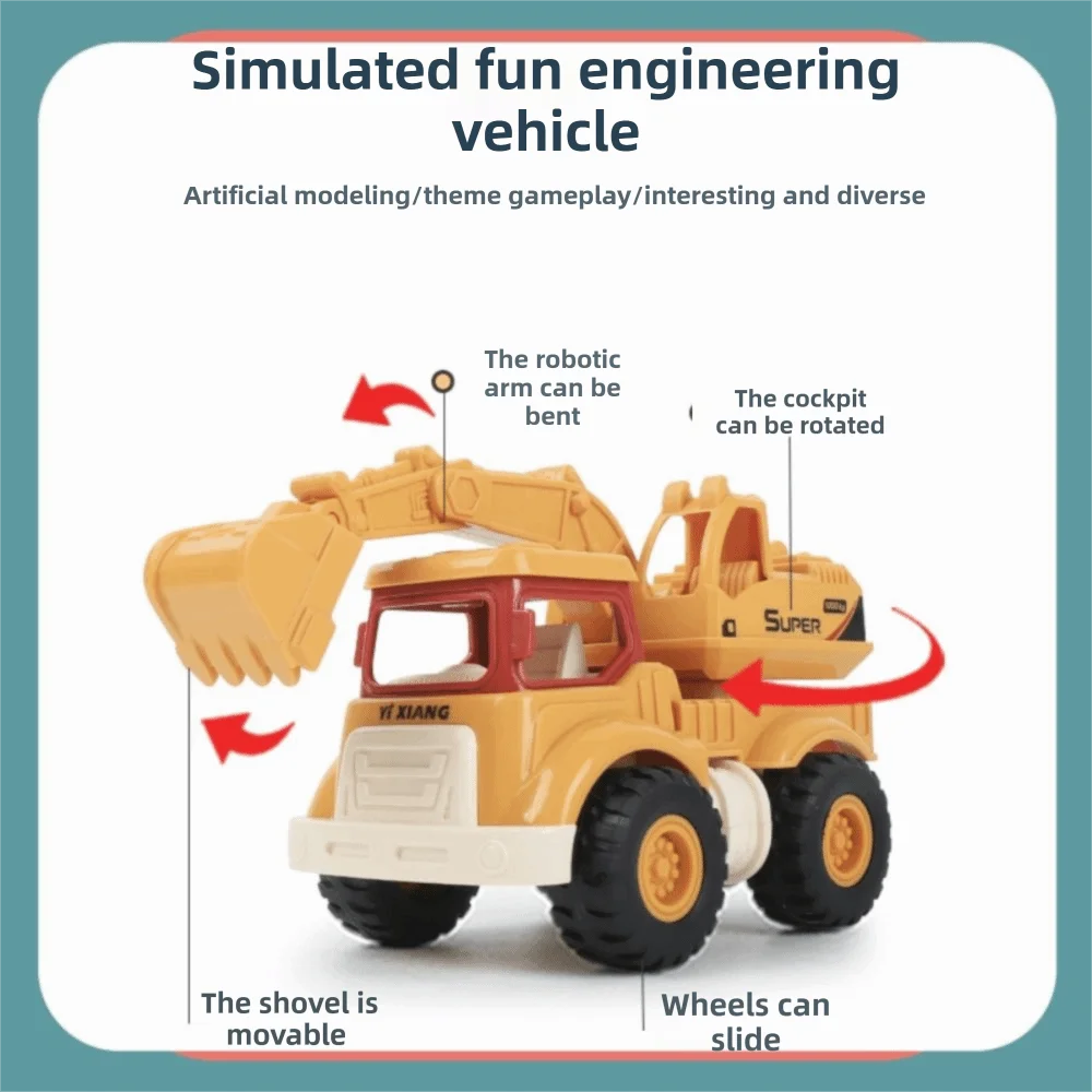 

Innovative Design Dump Truck Multipurpose Function Children Construction Trucks Inertial Driving Excavator Early Education