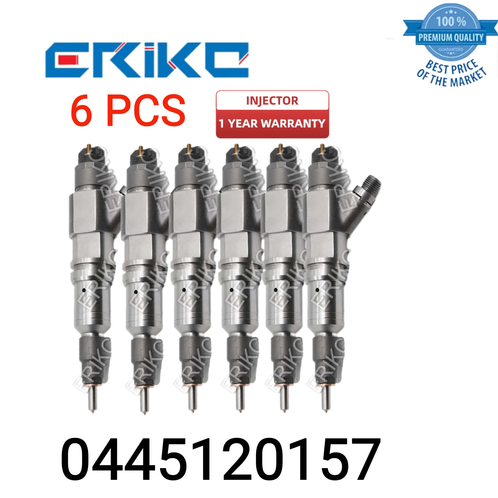 

6 PCS 0445120157 Diesel Fuel Injector 0 445 120 157 Common Rail Injector 0445 120 157 Injector 504255185 for SAIC-IVECO HONGYAN