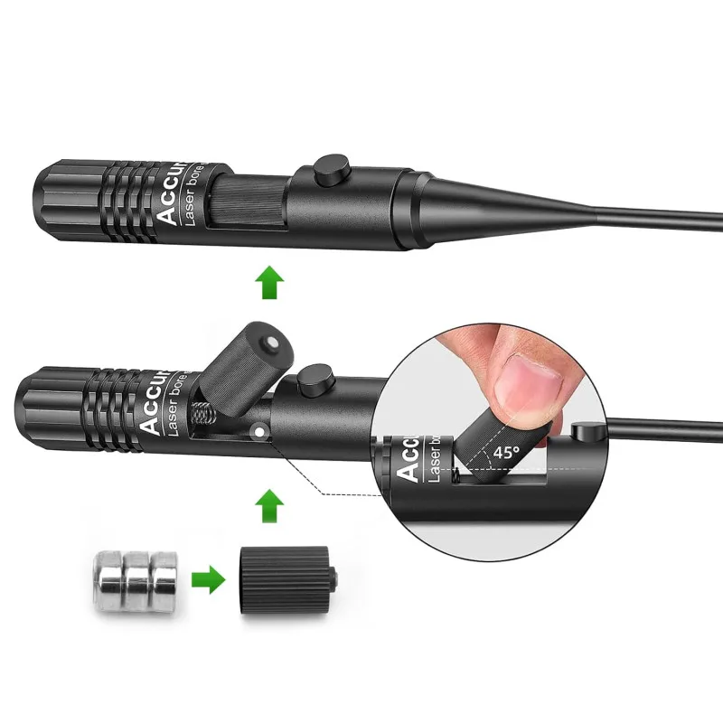 Tactical Universal Red Green Laser Bore Sight Kit 12 Adapters .177 .22 to 12GA Laser Collimator Boresighter - view 6