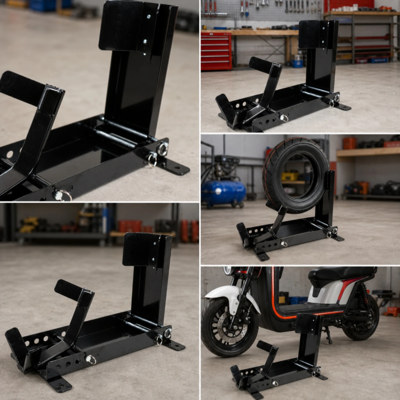 motorcycle-wheel-chock-stand-heavy-duty-motorcycle-stand-with-wheel-cradle-powder-coated-compact-for-garage-workshop