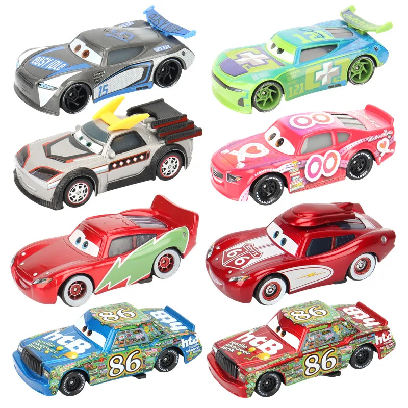 

Игрушка Disney Cars на Рождество McQueen ROUTE 66 McQueen Champion McQueen Гоночный автомобиль 1:55, литая под давлением модель автомобиля из сплава, Рождественский подарок для мальчика