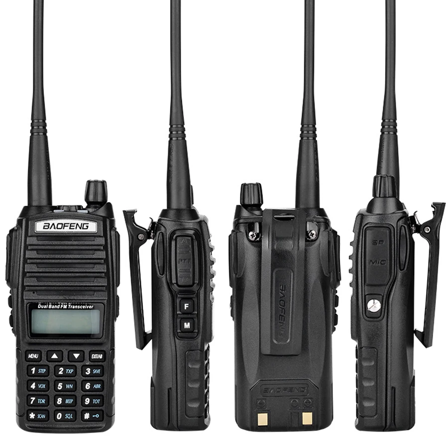 Baofeng-walkie-talkie profesional de largo alcance, radio bidireccional, transceptor inalámbrico, tienda oficial, uv 82