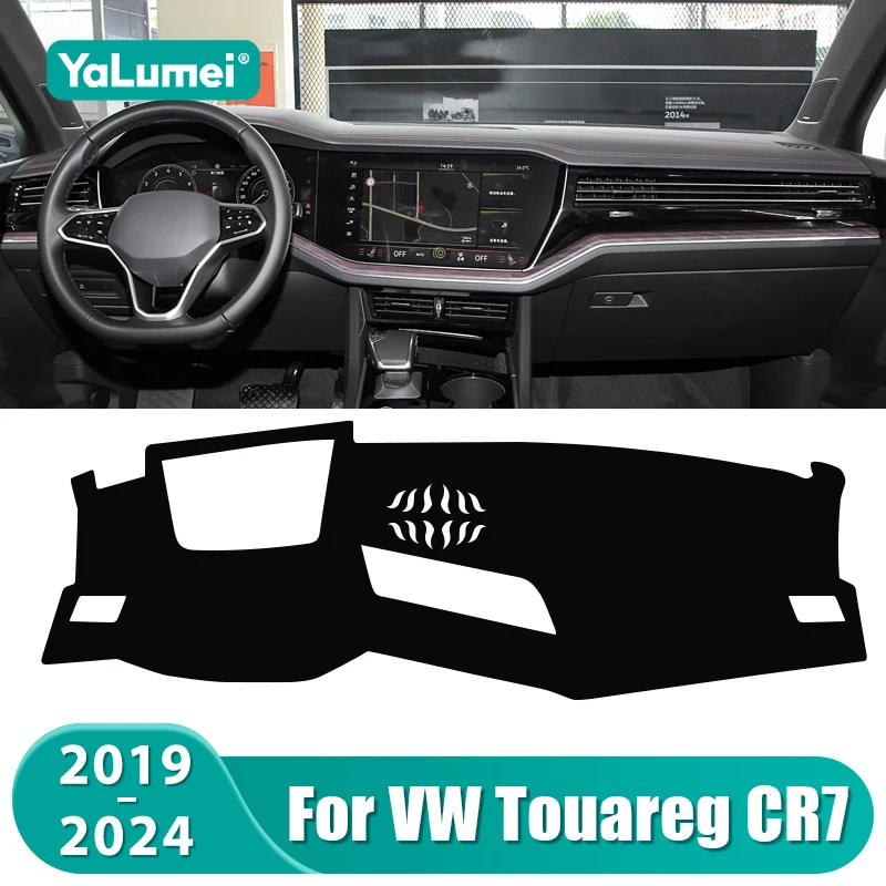 

For Volkswagen VW Touareg CR7 2019 2020 2021 2022 2023 2024 Car Dashboard Mat Sun Shade Instrument Desk Cover Accessories