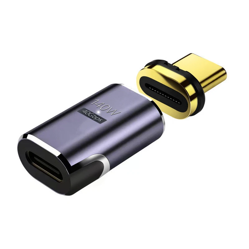 

140W USB4.0 40Gbps Thunderbolt3 Magnetic Type-C OTG USB C To USB-C Fast Charge Magnet Converter Cable 8K@60Hz USB Type C Adapter