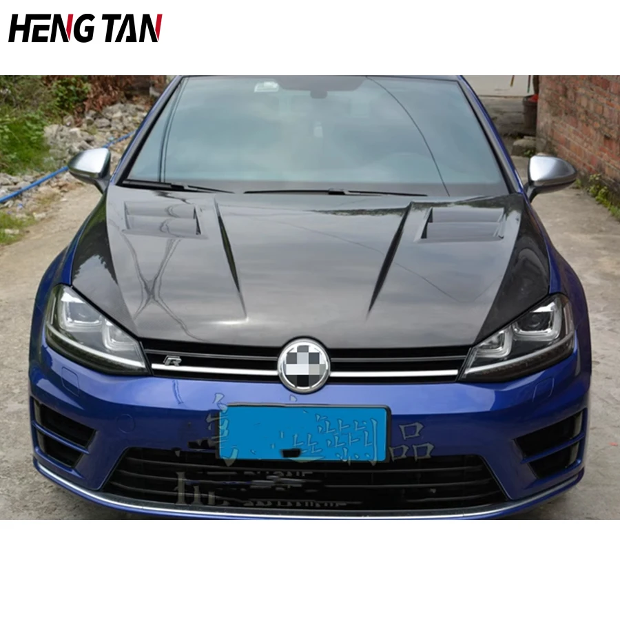 For VW Golf 7(Seven) 7.5 aspec Style Carbon fiber engine cover engine cover Replace the installation The hood of an automobile