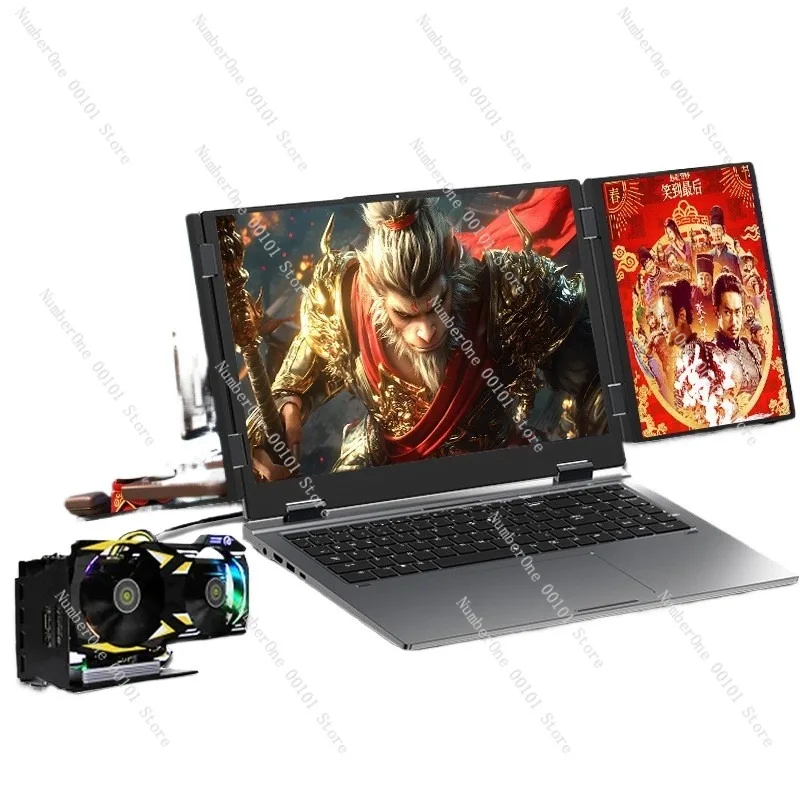 

i7-1260P Бизнес-ноутбук, складной 3-экранный дисплей, торговый и офисный блокнот для профессионалов и предпринимателей