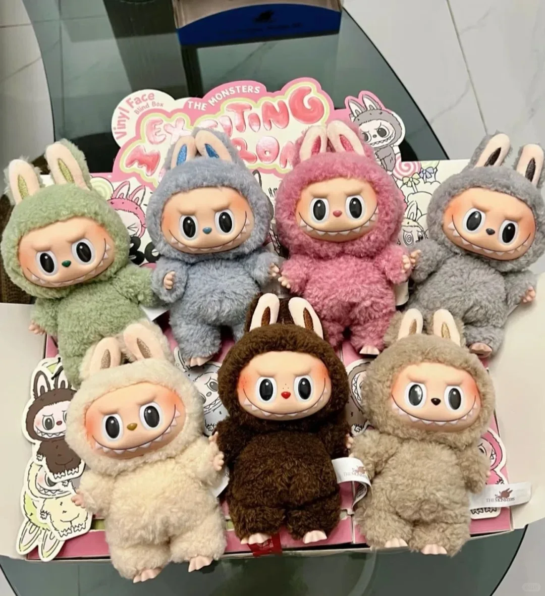 

POPMART LABUBU THE MONSTERS Exciting Macaron Vinyl Face Blind Box Toy Kawaii Anime Action Figure Surprise Birthday Gift in Stock