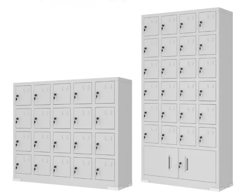 Steel mobile phone storage cabinet, unit walkie-talkie safe deposit box, conference room school storage management cabinet