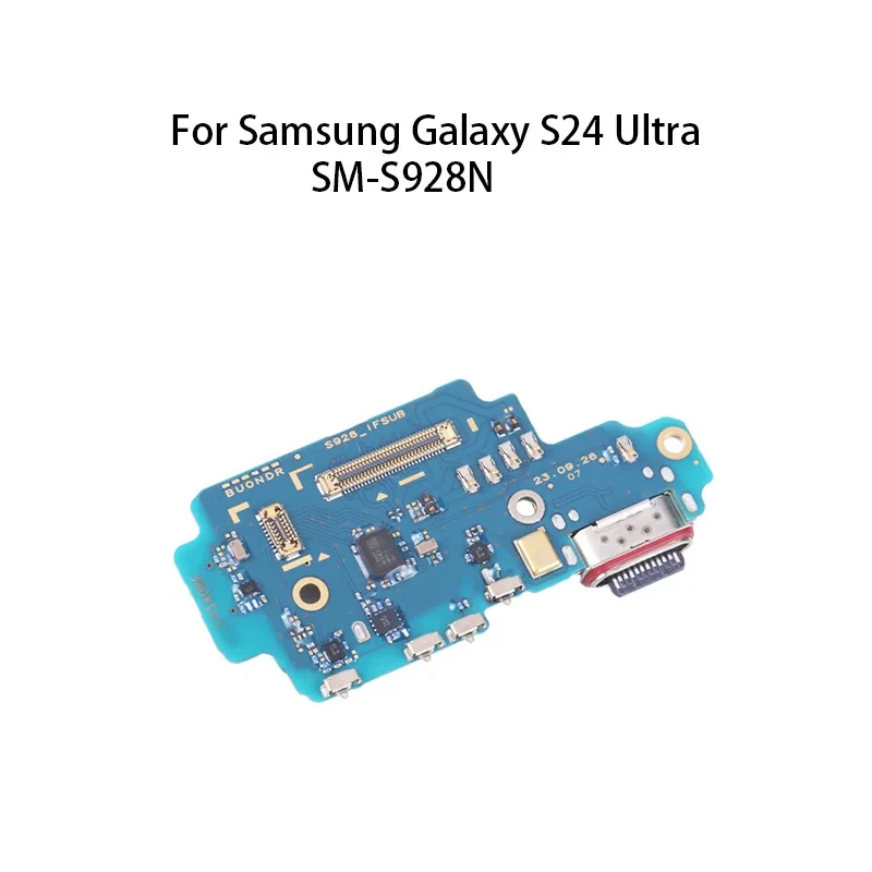 USB Charge Port Jack Dock Connector Charging Board Flex Cable For Galaxy S24 Ultra SM-S928N