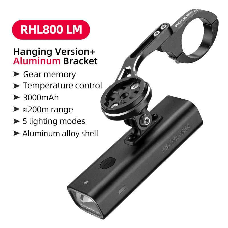 ROCKBROS 400LM Bike Front Light, IPX6 Waterproof