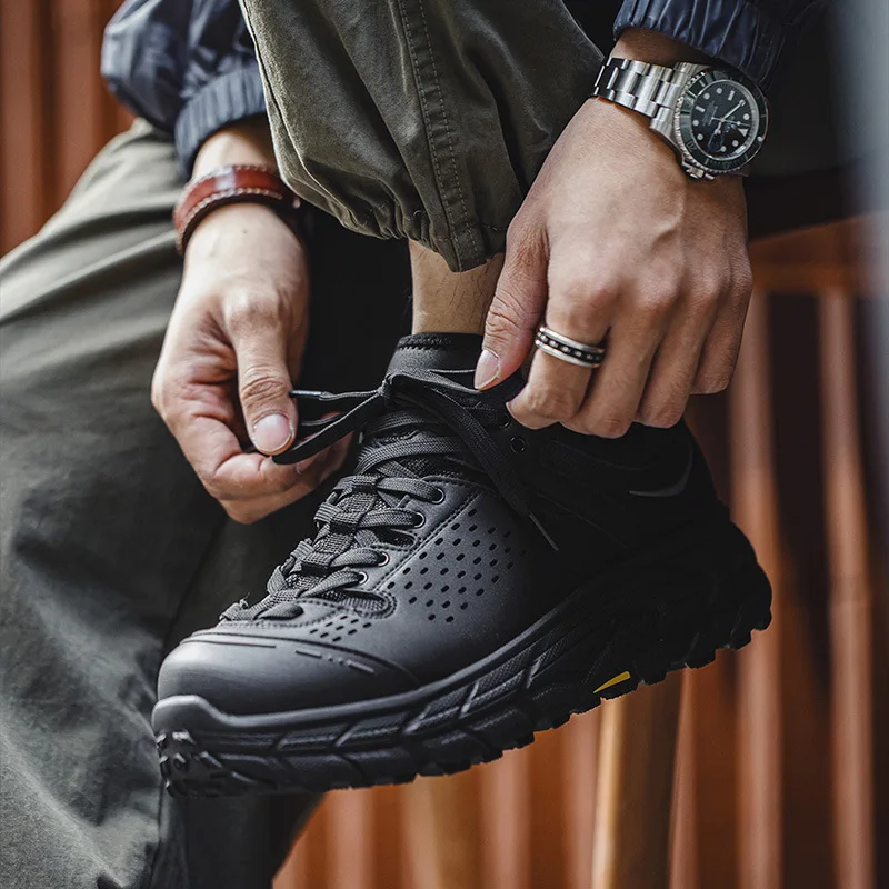 MRA Men's Outdoor Winter Sports Casual Hiking Shoes Versatile Retro Dad Shoes Fashionable All-Match Trendy Footwear