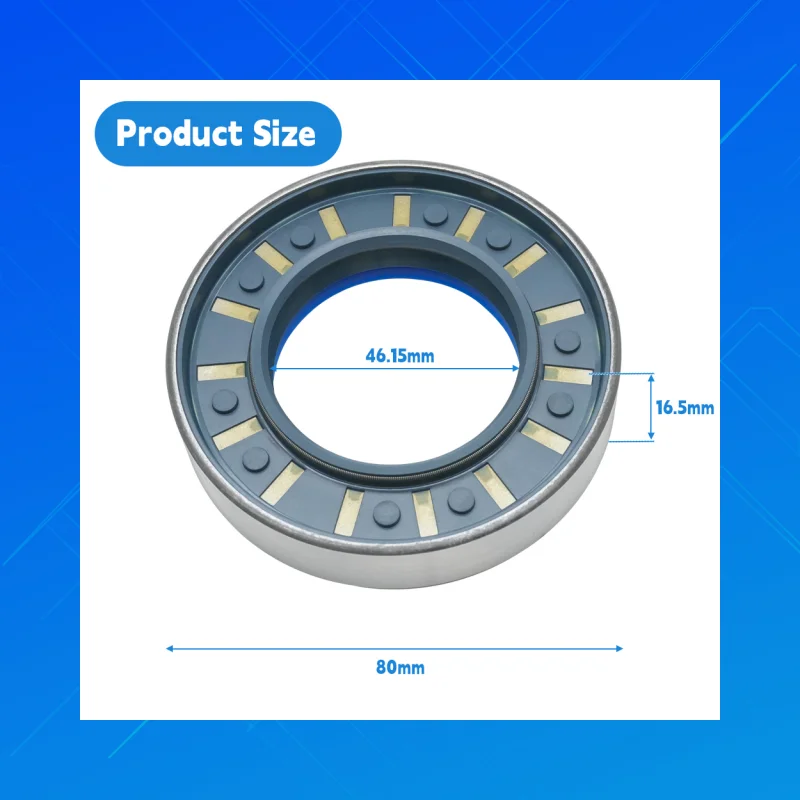 

DMHUI high-quality agricultural machinery oil seals, Size 46.15x80x16.5mm, COMBI SF6 style, applicable to JCB:904/50040/50006