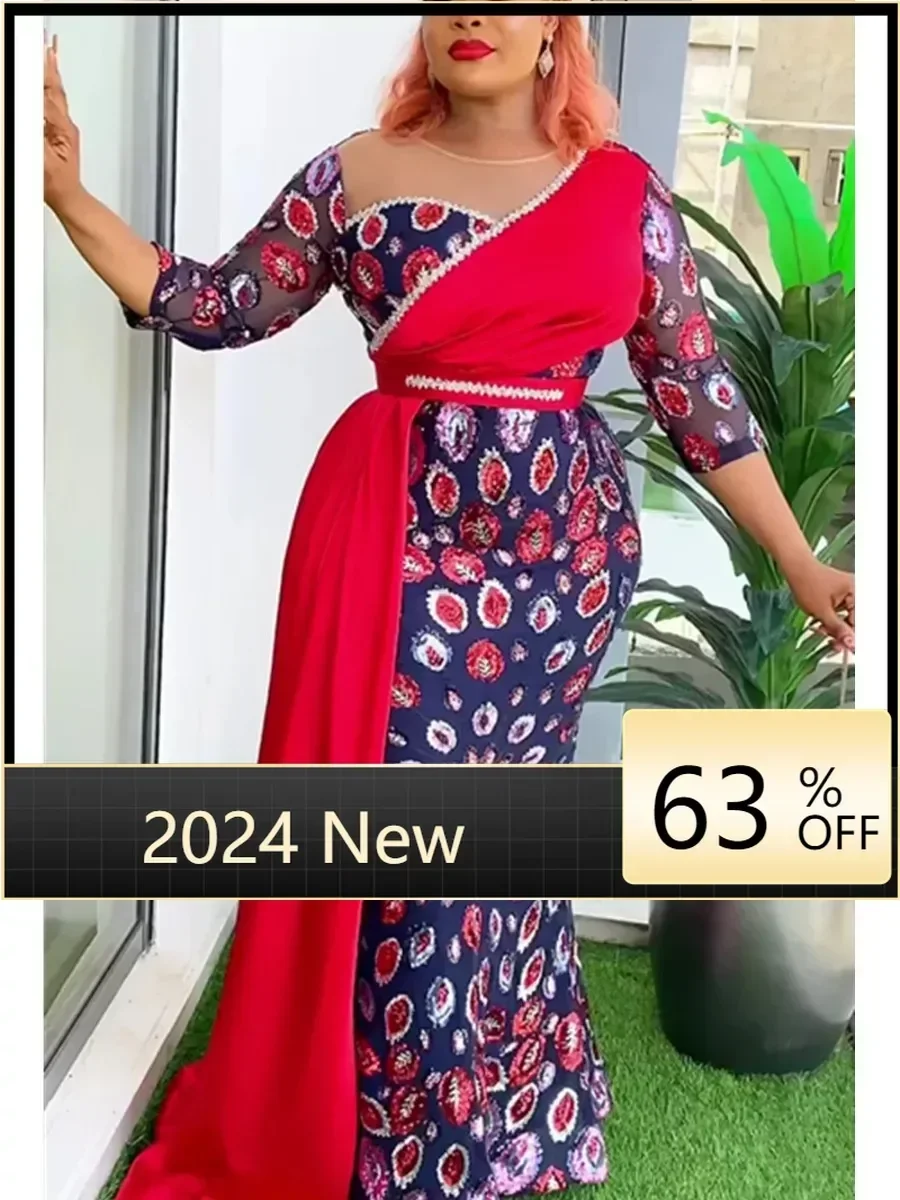 

Элегантные африканские платья для женщин, летняя африканская одежда, платье больших размеров для свадебной вечеринки, Дашики, Анкара, офисные женские наряды, халат