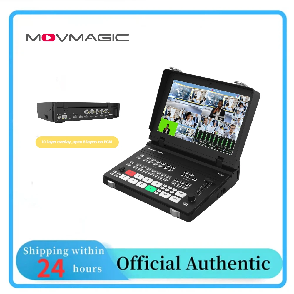 

MOVMAGIC MF10 поддерживает управление PTZ-камерами, профессиональную хромакей-обработку и 10-слойный композитинг, соответствует требованиям приложения.