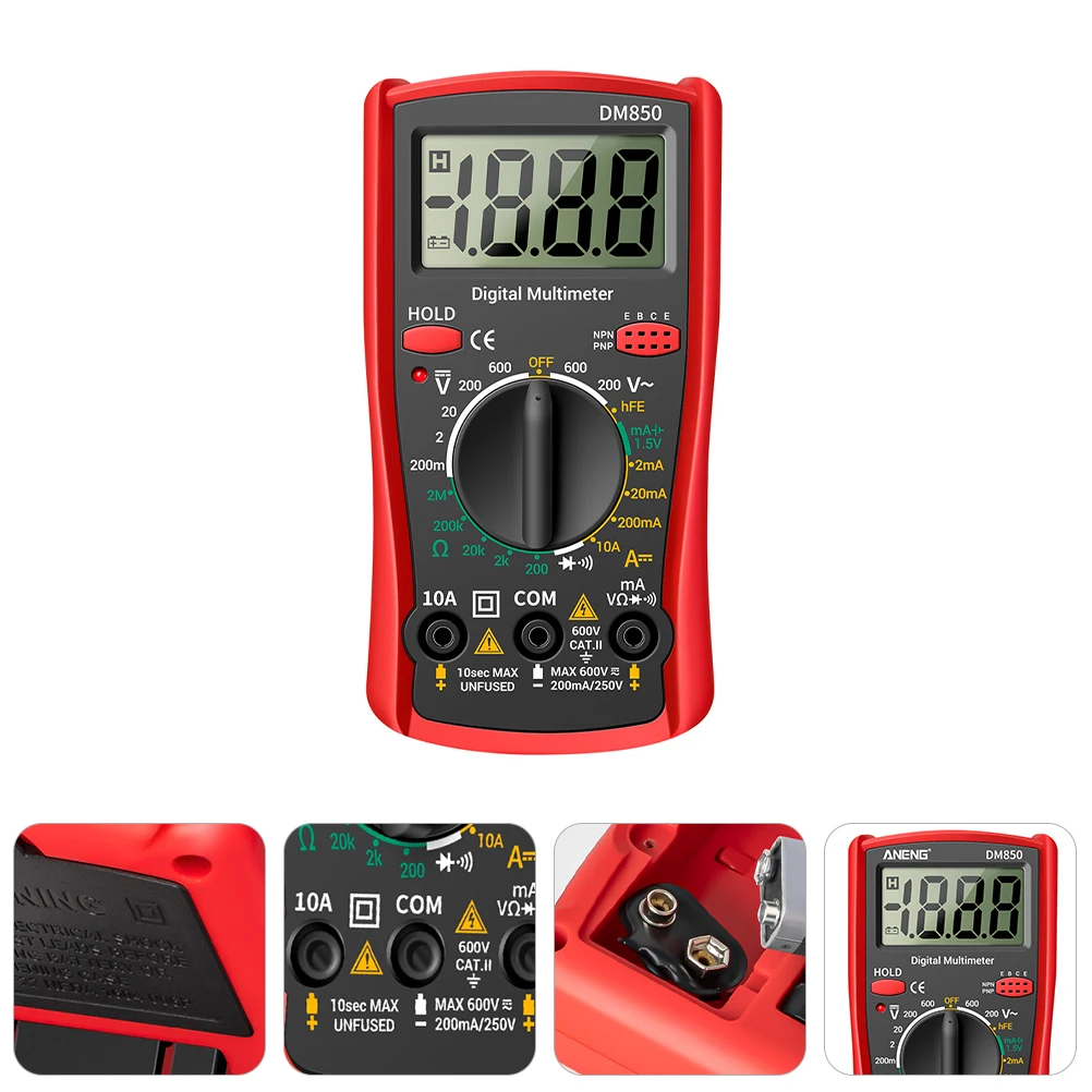 

Digital Multimeter Voltage Current Tester Repair Tool Large Display Screen Automotive
