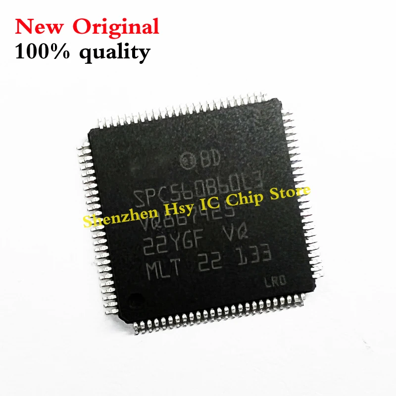(1piece) New SPC560B60L3 QFP-100 for Land Rover KVM computer Board fragile CPU Chip