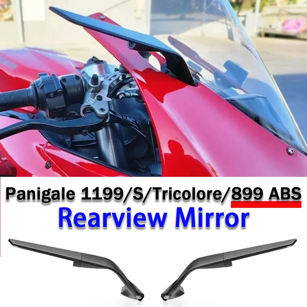 

For Ducati PANIGALE 1199 S Tricolore Stealth Mirrors Sports Winglets Mirror Panigale 899 ABS Accessories Side Rearview Mirrors