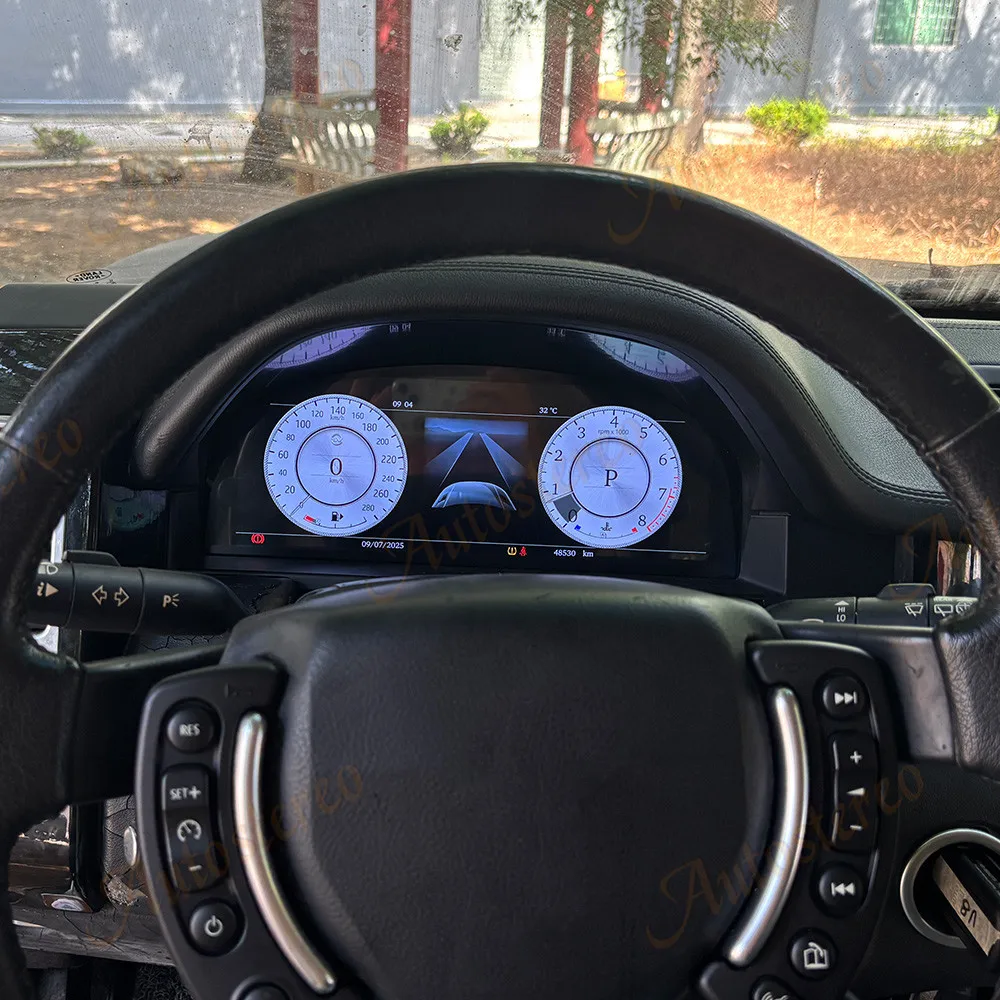 Auto Digital Cluster Geschwindigkeit Kilometerzähler Bildschirm LCD für Land Rover Range Rover Vogue L322 V8 2002-2012 Virtuelles Cockpit Auto Instrument