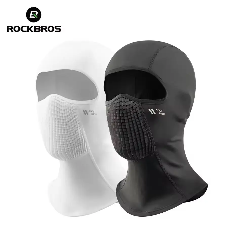

ROCKBROS Winter Bike Motorcycle Balaclava Warmth Cycling Full Face Mask Neck Scarf Bicycle Helmet Liner Cap Fleece Thermal Hat