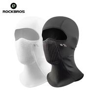 ROCKBROS Winter Bike Motorcycle Balaclava Warmth Cycling Full Face Mask Neck Scarf Bicycle Helmet Liner Cap Fleece Thermal Hat