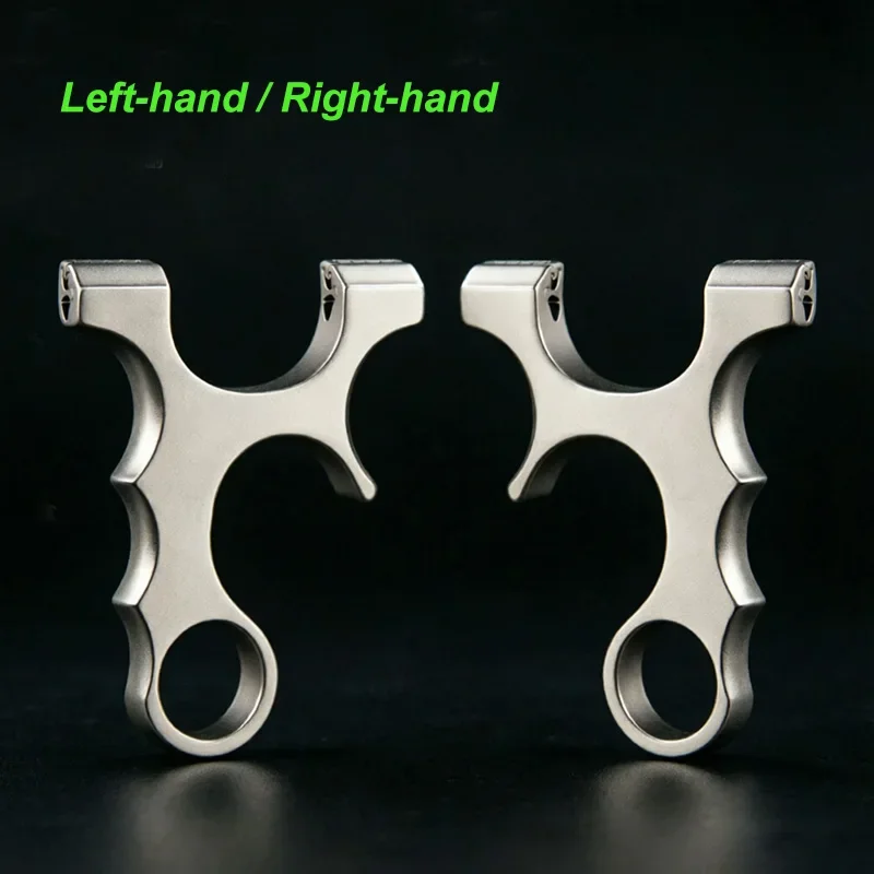 

Ambidextrous Stainless Steel Slingshot Dragon Tooth Fast Clamp System for Hunting Shooting Available in Left or Right Hand