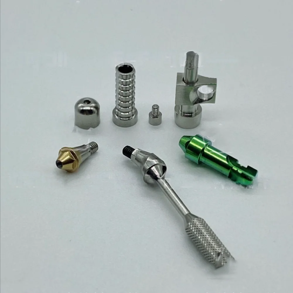 For Osstem multi-unit Series Implant Accessories Impression Coping Analog Impression Cap Straight  multi-unit Abutment Temporary