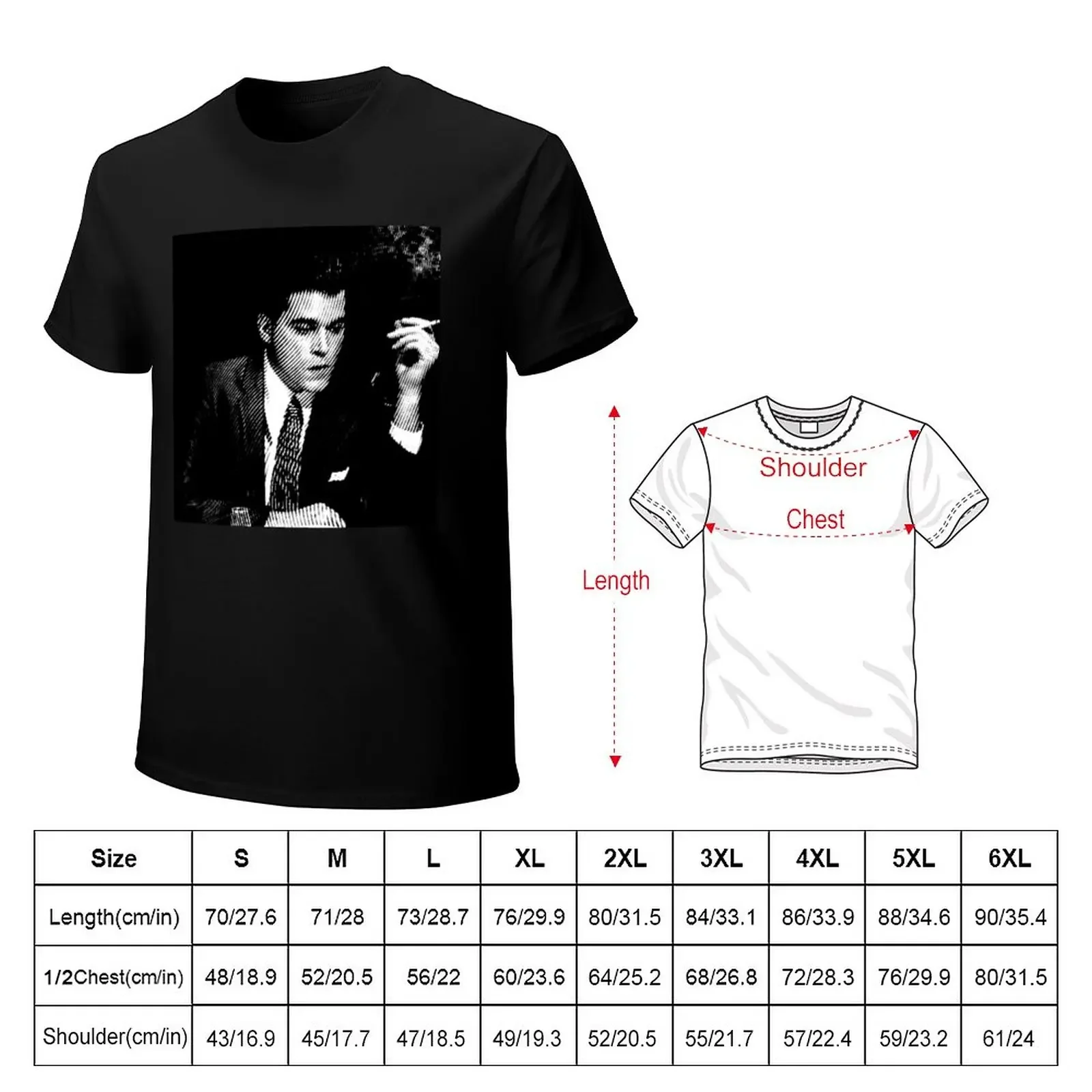 Ray Liotta T-Shirt vintage clothes tees oversizeds mens vintage t shirts tops Unisex Summer Short Sleeve