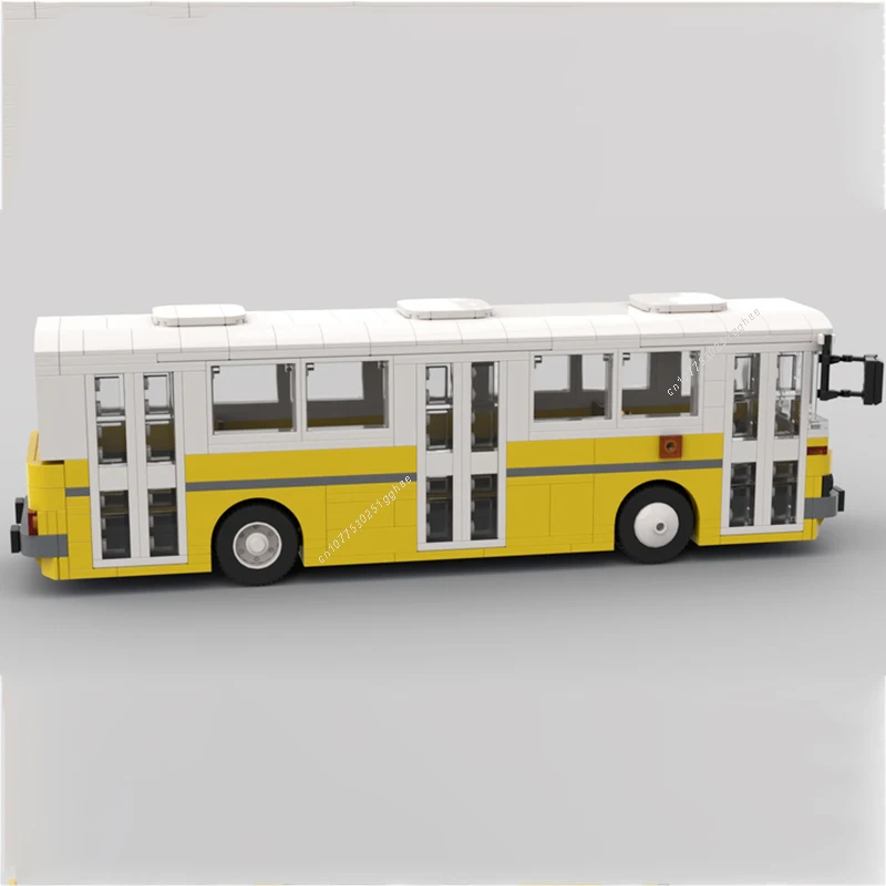 Classical Vehicles MOC 1976 Ikarus 260 City Bus Building Blocks Model Bricks Sets Assemble Display Children's Toys Gifts