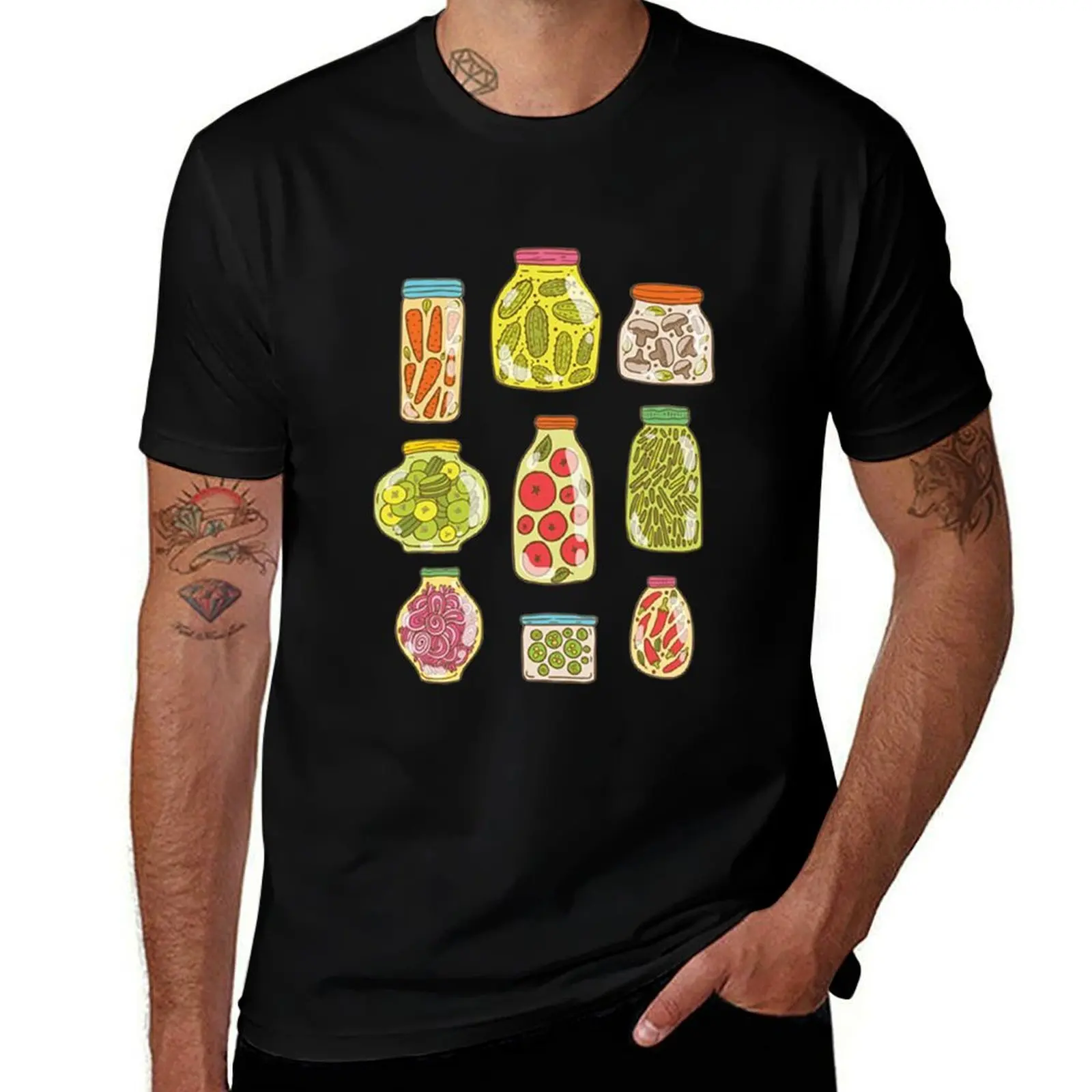 

Funny Vintage Canned Pickles Lovers T-Shirt t shirts cotton 100% t shirt personalised T-Shirt