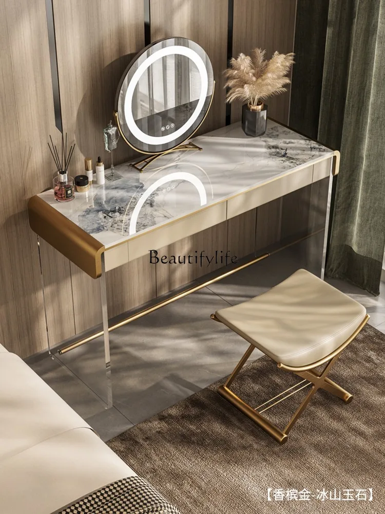 Italian minimalist suspension dresser bedroom modern minimalist high-end acrylic light luxury makeup table