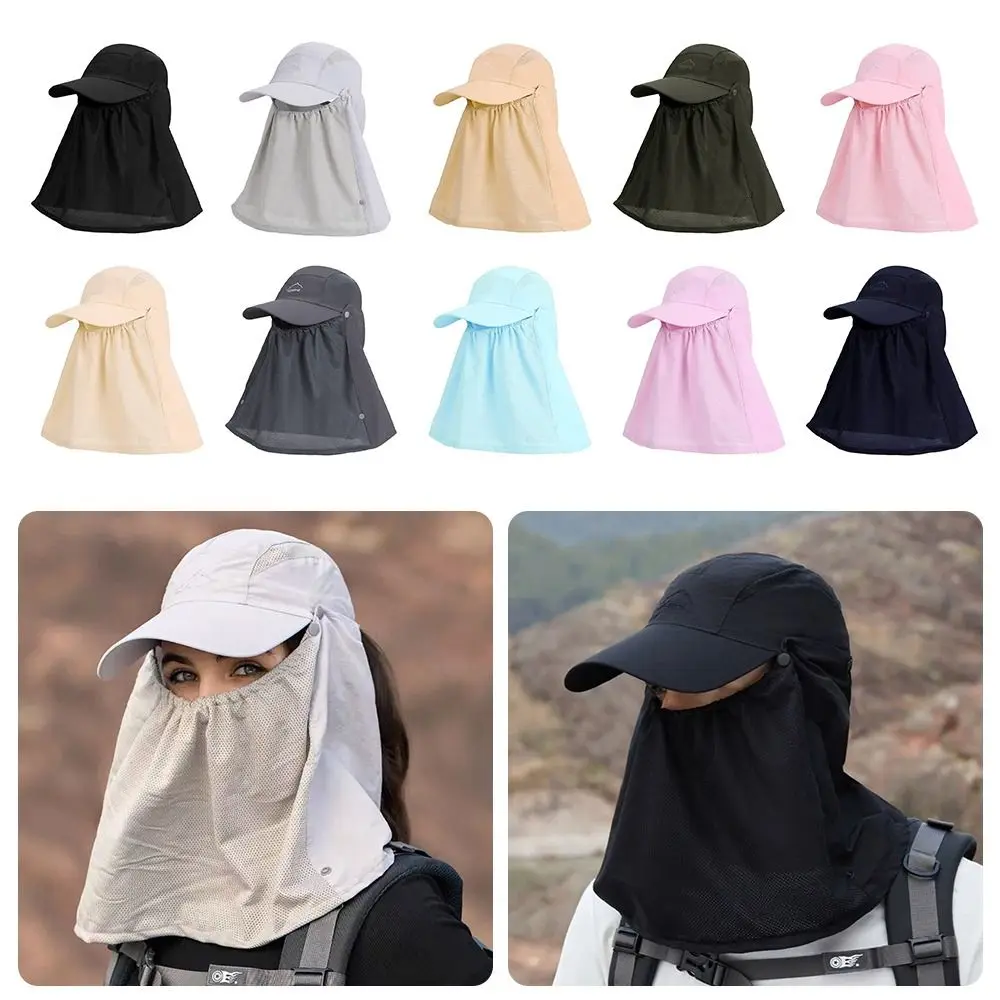 

Новая шляпа от солнца с защитой от ультрафиолета, дышащая бейсболка с защитой лица и шеи, рыбацкая кепка, летняя кепка
