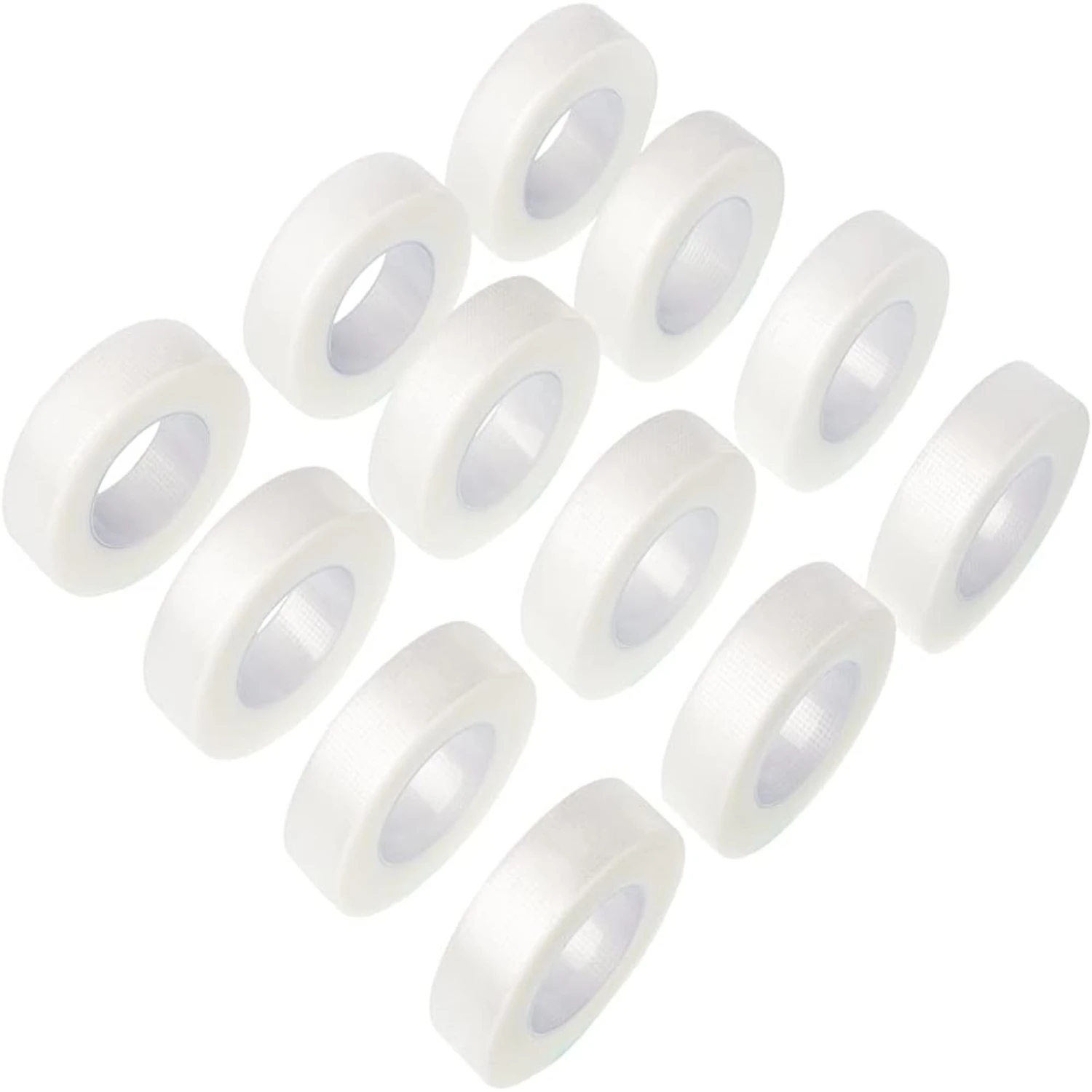 

Pack of 12 Rolls Hypoallergenic and Gentle Clear Transparent Surgical Adhesive Tape - 0.49 Inch x 9.95 Yards Each - Medical-grad