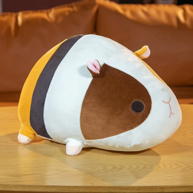 Down Cotton Soft Guinea Pig Plush Toys Sleeping Stuffed Pillow Cartoon Animals Plush Cushion Home Decor Pillow