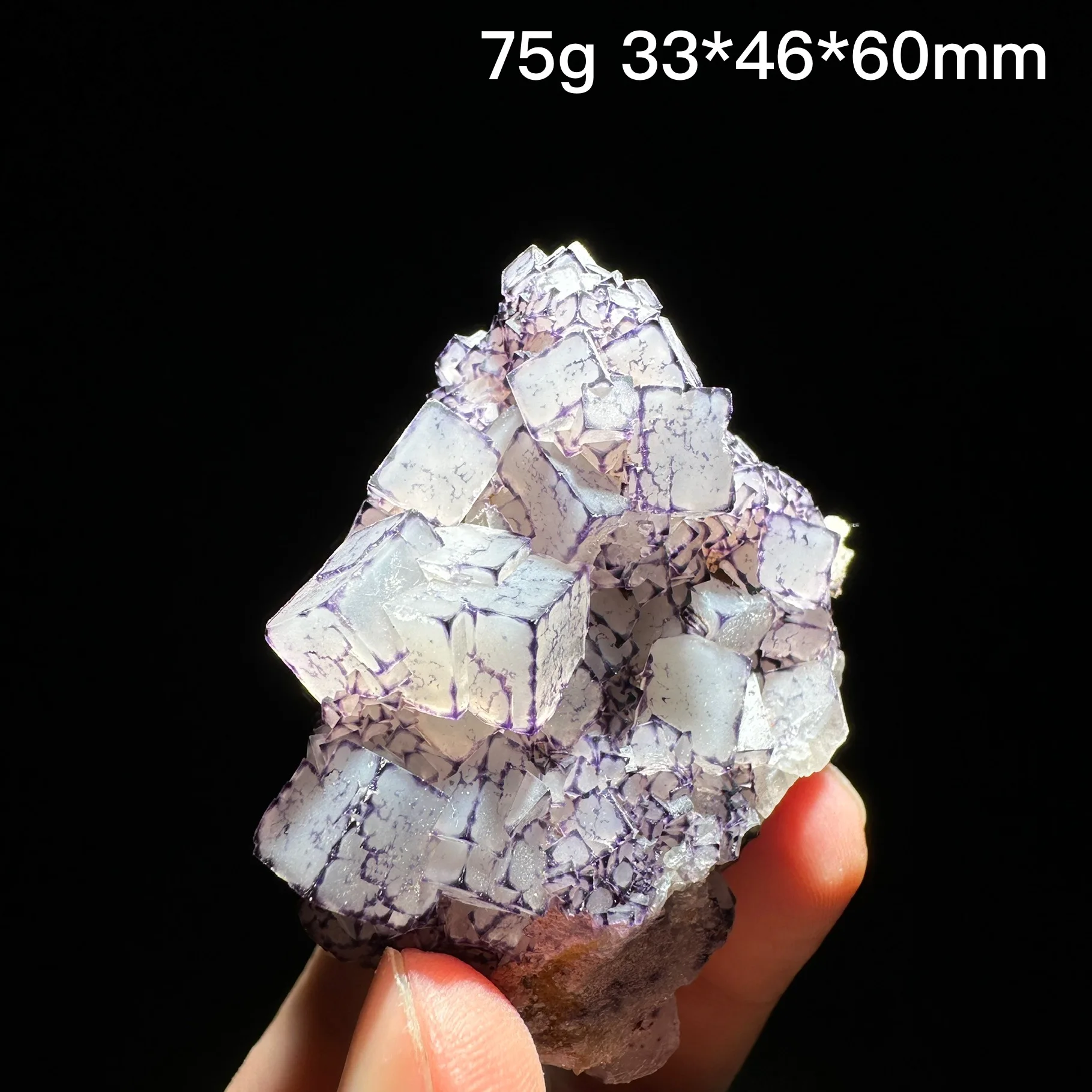 

Натуральный китайский флюорит с фиолетовыми вкраплениями и кристаллическим кварцем, оригинальный образец для обучения, камень для Рейки-терапии, декор для дома