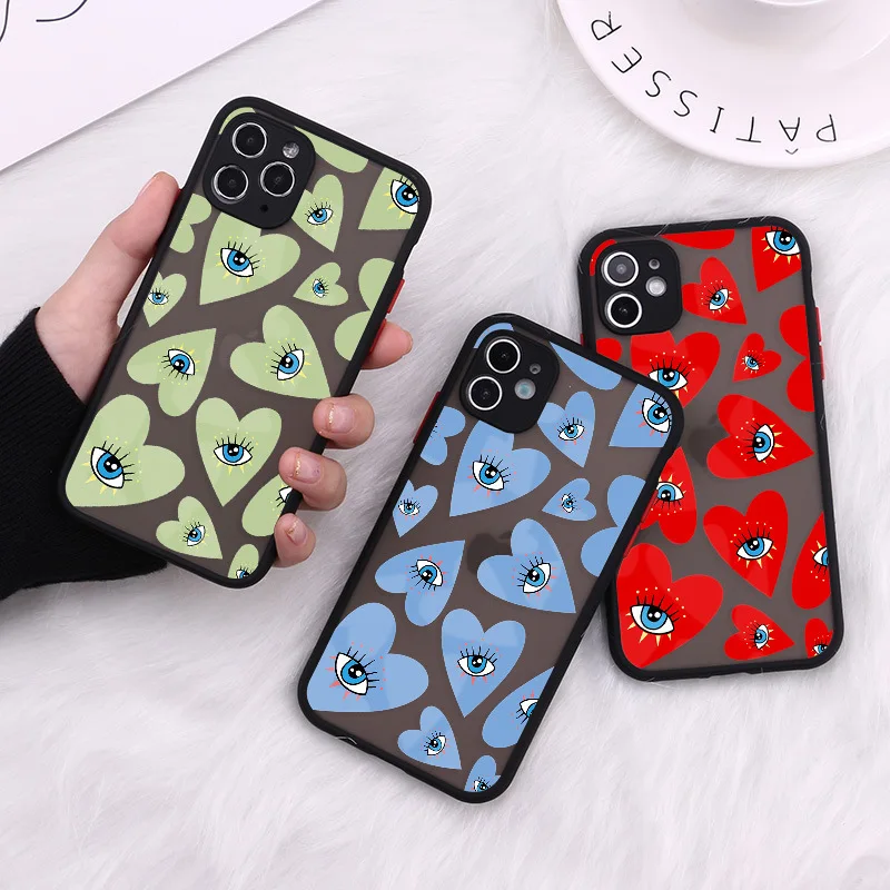 Coque de téléphone Evil Eyes, coque transparente pour iPhone 16, 15, 14, 13, 12, 11, Pro, XS, MAX, 7, Poly, 8, 7 Plus