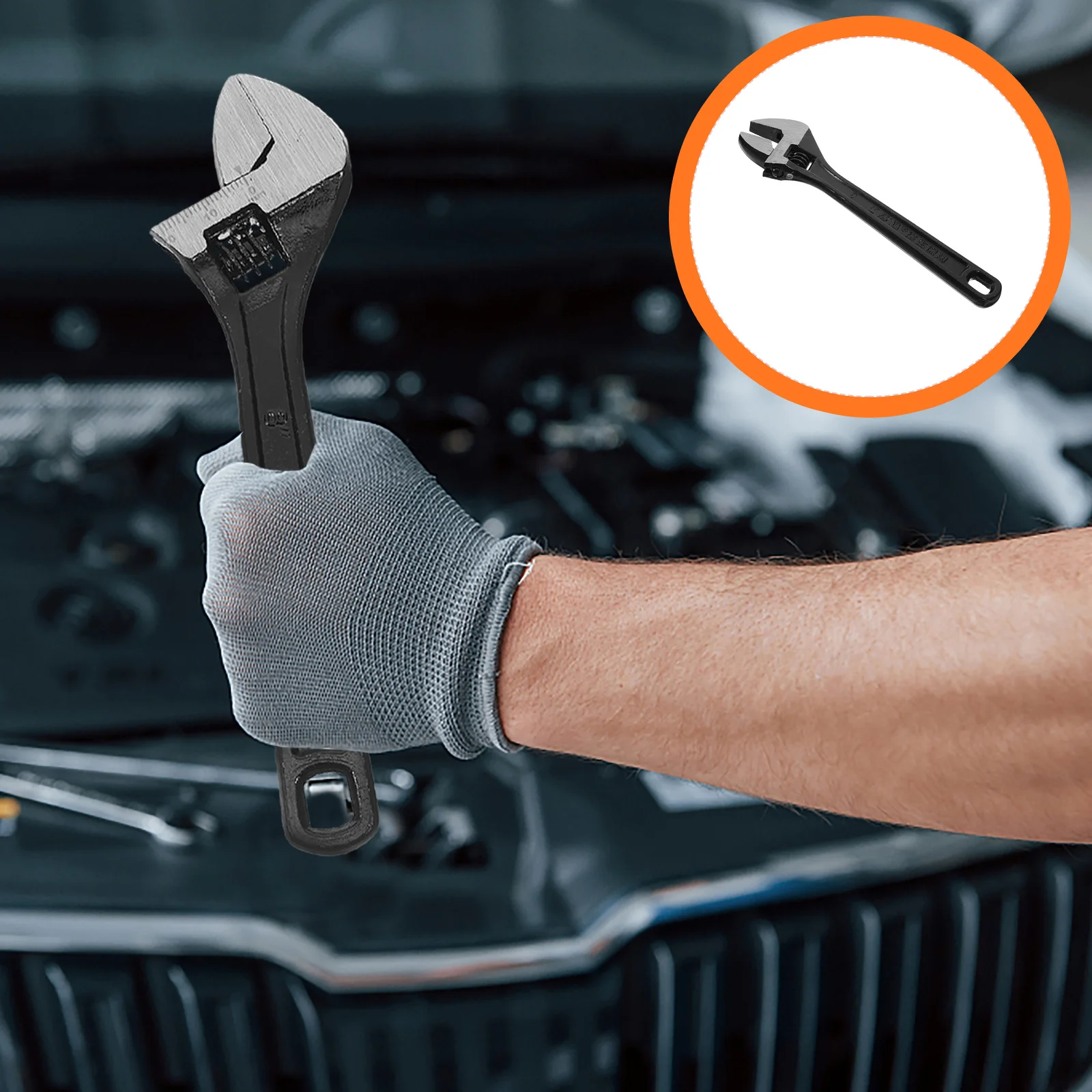 

Adjustable Wrench Plumbing Tool For Bathroom Sink Faucet Repair Steel Spanner Large Plumber Wrench Pipeline Automotive