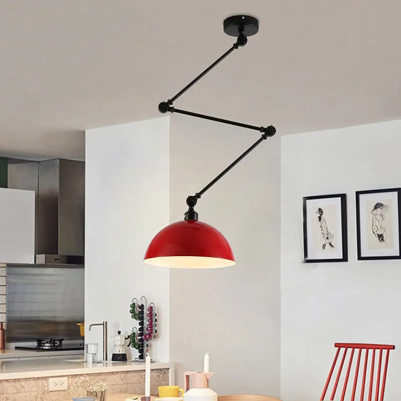 Modern Minimalist Personalized Adjustable Chandelier Nordic Restaurant Bar Bedroom Bedside Foldable Retractable Ceiling Light