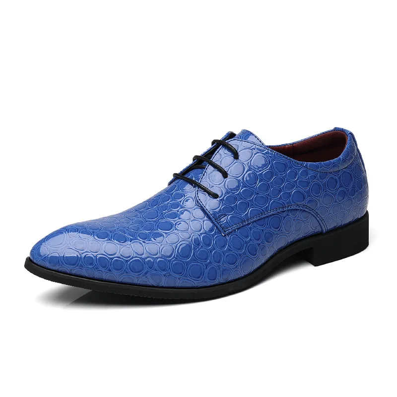 2023 New Designer Formal Oxford Shoes for Men Wedding Shoes Leather Italy Pointed Toe Mens Dress Shoes Sapato Oxford Masculino