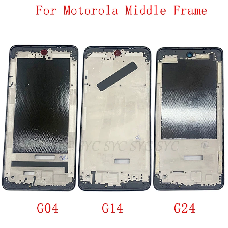 

Middle Frame Housing LCD Bezel Plate Panel For Motorola Moto G04 G14 G24 Phone Metal LCD Frame Repair Parts